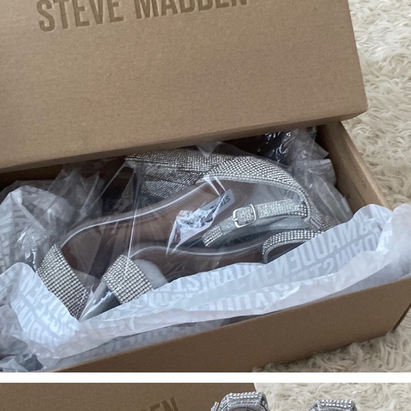 Steve Madden Crystal Heels NEW / box - Picture 2 of 6